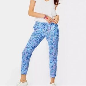 Lilly Pulitzer EMORA ‘sea what I see’ pull on pants, small
